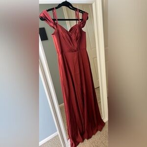 Azazie bridesmaid dress - Terracotta